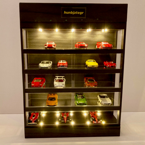 1/18展示4台可・WH&BK2層式・ディスプレーBOX / ネオジオラマ 1/18展示4台可・WH&BK2層式・ディスプレーBOX / ネオジオラマ 1/18展示