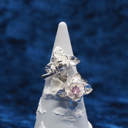 乙女椿のピンキーリング キュービックジルコニア 石色変更可 4号~6号