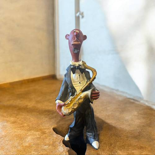 黒人ジャズバンド フィギア 台座付き7点セット@@@ その他インテリア