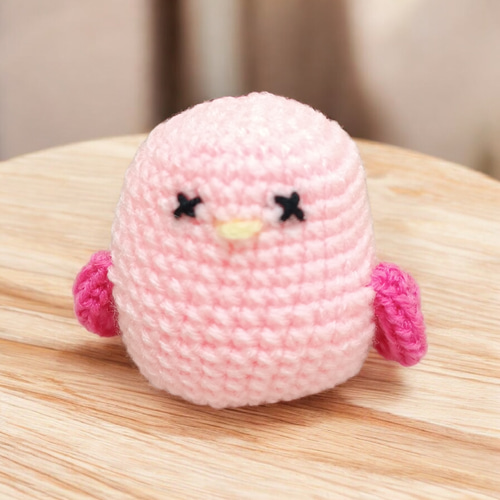 明日から仕事って、ほんま？」ゆるかわ小鳥のあみぐるみ2羽セット