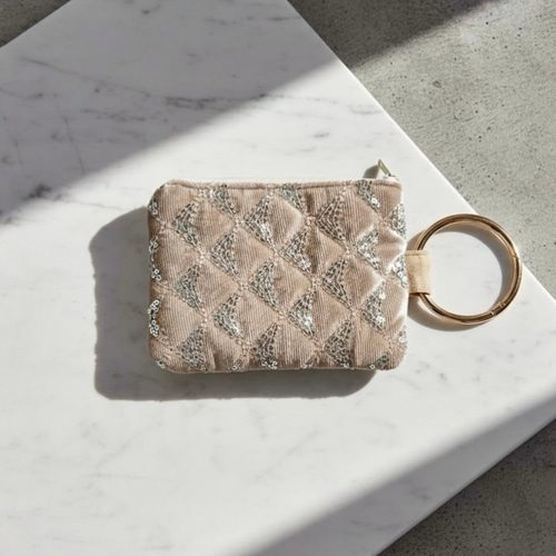 金襴リメイク　ミニポーチ 金襴リメイク ミニポーチ