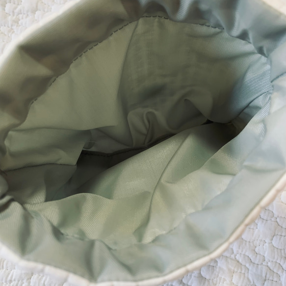 nubi 選べる ミニ巾着　H15W15 刺繍　ヌビ巾着　ミニポーチ　大人可愛い　小物入れ　大人可愛い 6枚目の画像