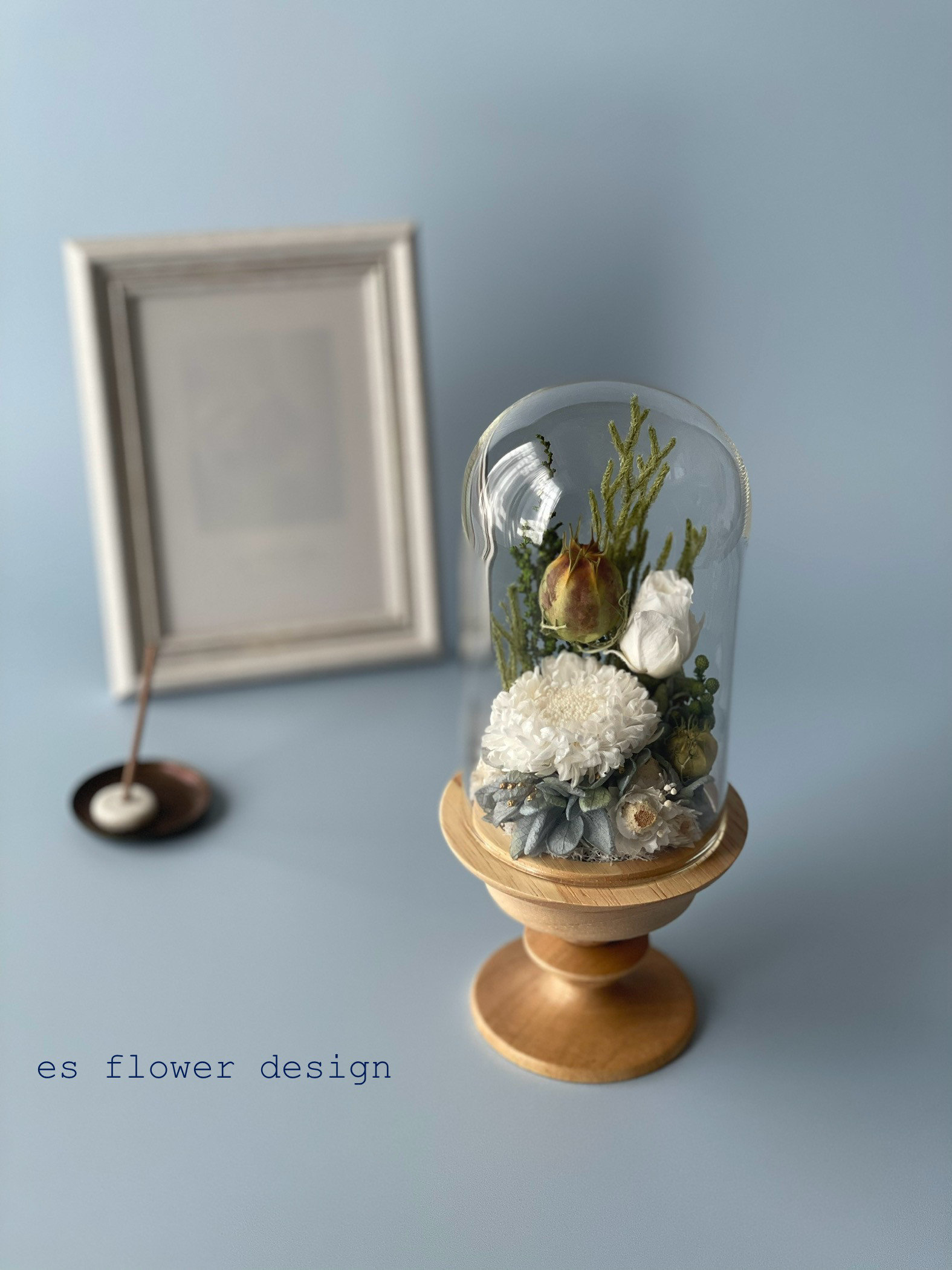 【仏花 お供 お悔やみ】ナチュラルカラーのフューネラルフラワー/プリザーブドフラワー/ドライフラワー 4,565円