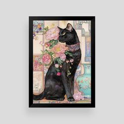 絵画。原画【コーヒーカップの熊ちゃんは喜んでコーヒーを飲みます