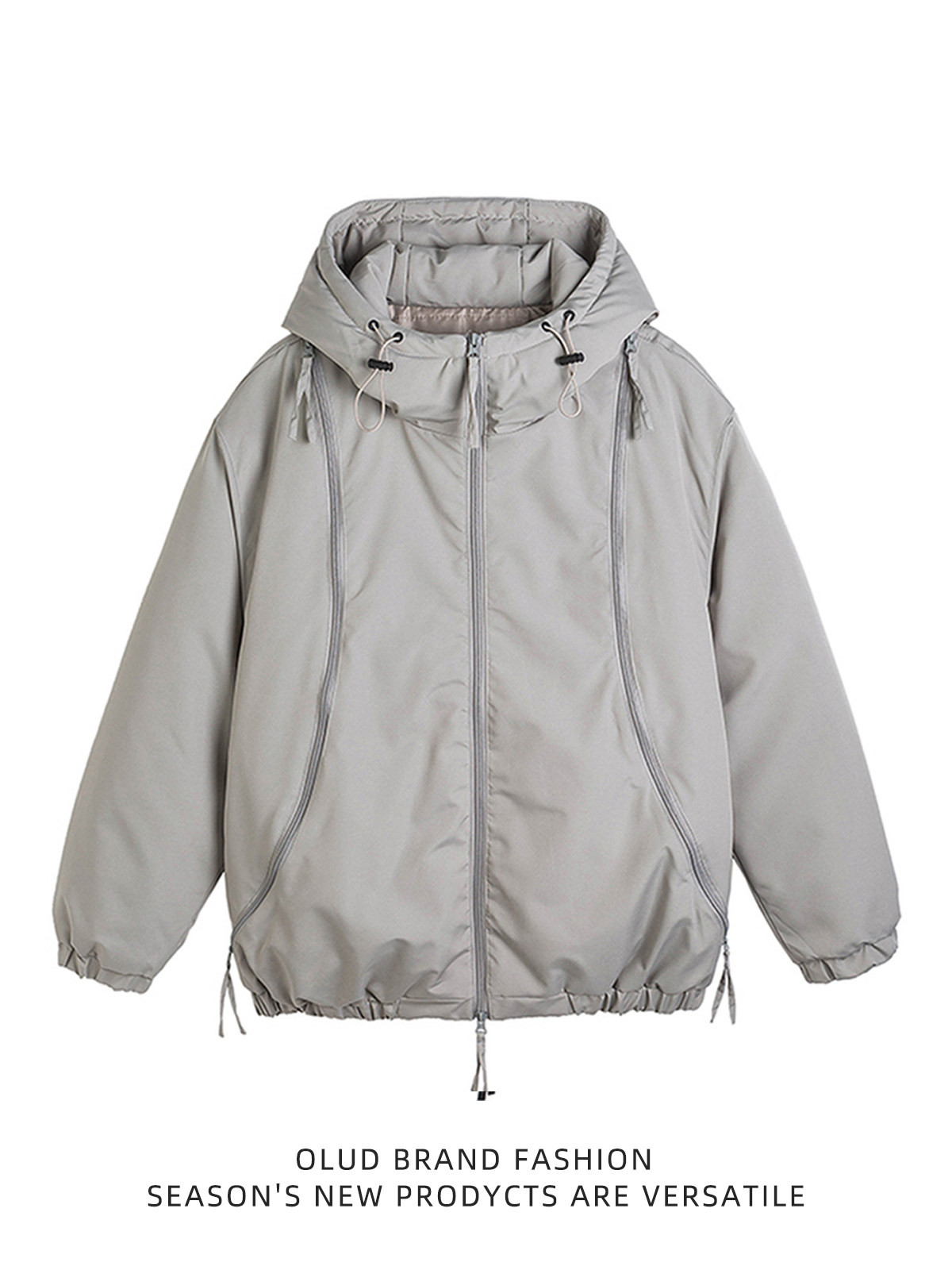 機能連帽綿入れ男性冬厚く保温純色綿入れコート日系アウトドア三防突撃衣綿入れ