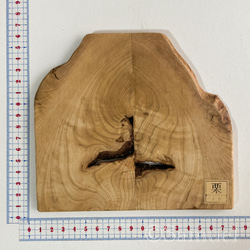 ▦きのかたち：色とりどりの不揃いコースター／M「栗、山桑、桐」│wood coaster usual 2枚目の画像