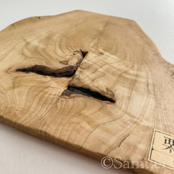 ▦きのかたち：色とりどりの不揃いコースター／M「栗、山桑、桐」│wood coaster usual 6枚目の画像