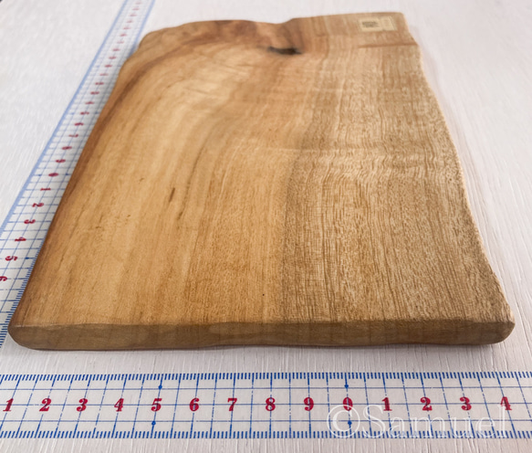 ▦きのかたち：色とりどりの不揃いコースター／M「Teak、樟（杢入）」│wood coaster unusual 4枚目の画像