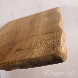 ▦きのかたち：色とりどりの不揃いコースター／M「Teak、樟（杢入）」│wood coaster unusual 6枚目の画像