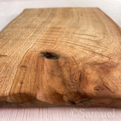 ▦きのかたち：色とりどりの不揃いコースター／M「Teak、樟（杢入）」│wood coaster unusual 7枚目の画像