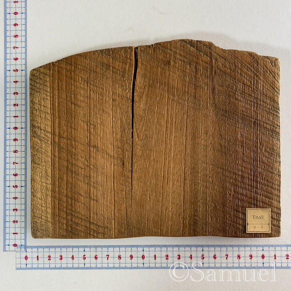 ▦きのかたち：色とりどりの不揃いコースター／M「Teak、樟（杢入）」│wood coaster unusual 11枚目の画像