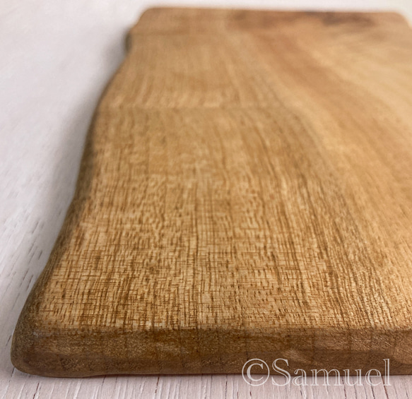 ▦きのかたち：色とりどりの不揃いコースター／M「Teak、樟（杢入）」│wood coaster unusual 8枚目の画像