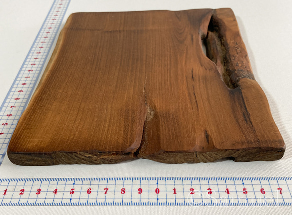 ▦きのかたち：色とりどりの不揃いコースター／L「赤松、山桑」│wood coaster usual 11枚目の画像