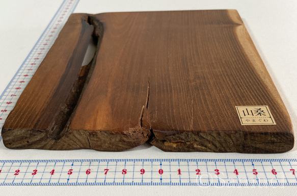 ▦きのかたち：色とりどりの不揃いコースター／L「赤松、山桑」│wood coaster usual 9枚目の画像