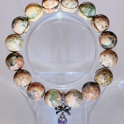 薔薇(オパール)/夜光貝】内径約16cm 浄化済み No,443 天然石 kanaloa