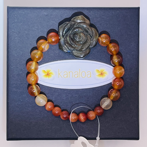 薔薇(ラブラドライト)/カーネリアン/タイガーアイ】内径約15.5cm 浄化