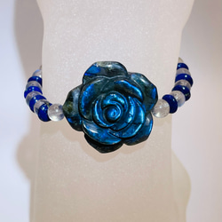 薔薇(オパール)/夜光貝】内径約16cm 浄化済み No,443 天然石 kanaloa