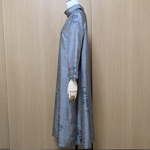 SOLD 着物リメイク ワンピース 大島紬 M〜L ワンピース さらあお 通販
