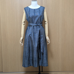 着物リメイク ワンピース 大島紬 M〜L ワンピース さらあお 通販