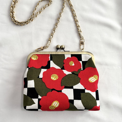 kurosawa ポーチ　マチあり　花柄　ハチのマーク　1点物 kurosawa ポーチ マチあり 花柄 ハチのマーク 1点物