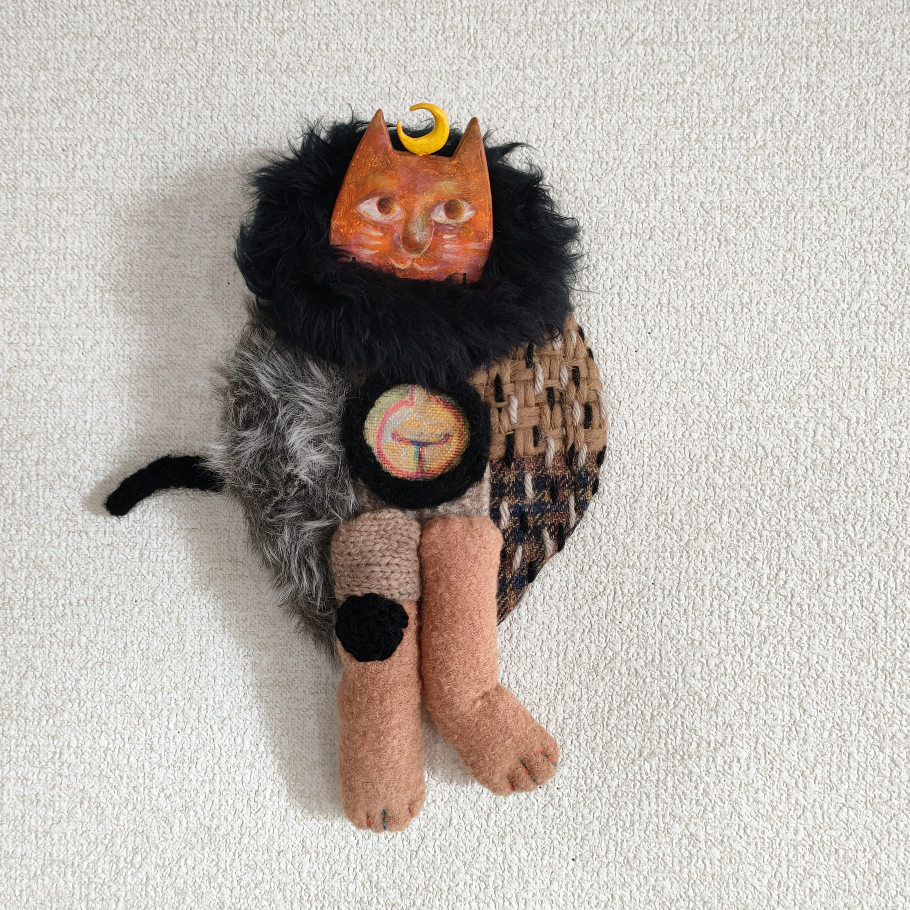 ネコの夜さんぽ ｜ 壁飾り 5,810円