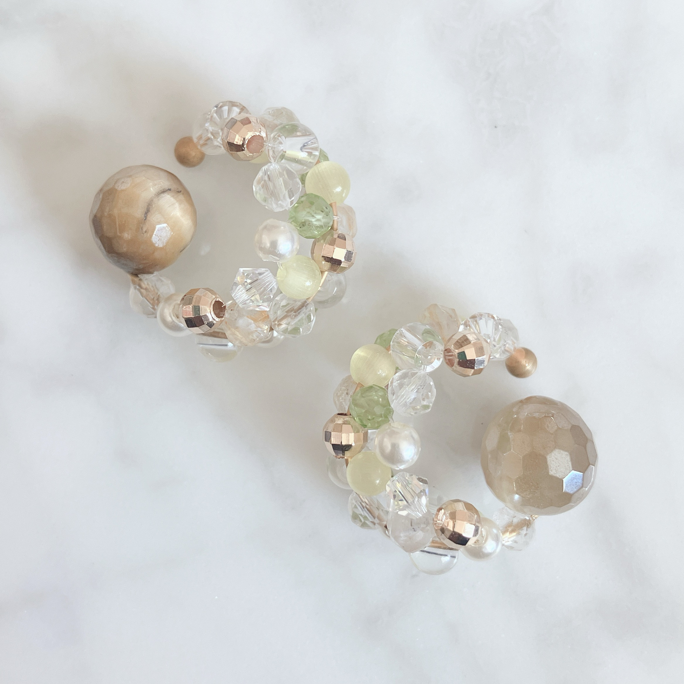 【さとう式公式カフ】翠和黄光・まるでイヤリングのようなイヤーカフ・ビューティーカフ