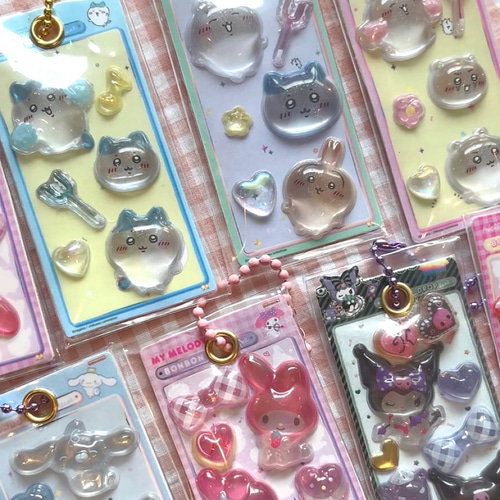 ⭐︎ボンボンドロップシールミニキーホルダー⑤⭐︎ シール