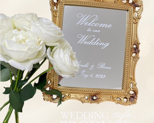 ウェルカムミラー ウェルカムボード ウェディング 結婚式 ウェルカム