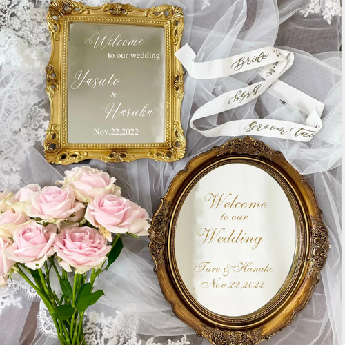 ウェルカムミラー ウェルカムボード ウェディング 結婚式 ウェルカム