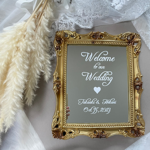 ウェルカムミラー ウェルカムボード ウェディング 結婚式 ウェルカム