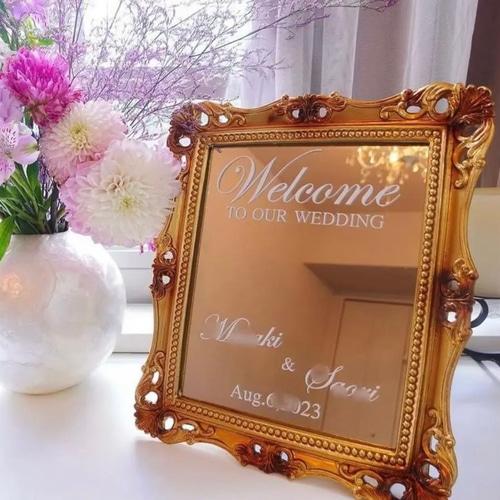 ウェルカムミラー ウェルカムボード ウェディング 結婚式 ウェルカム