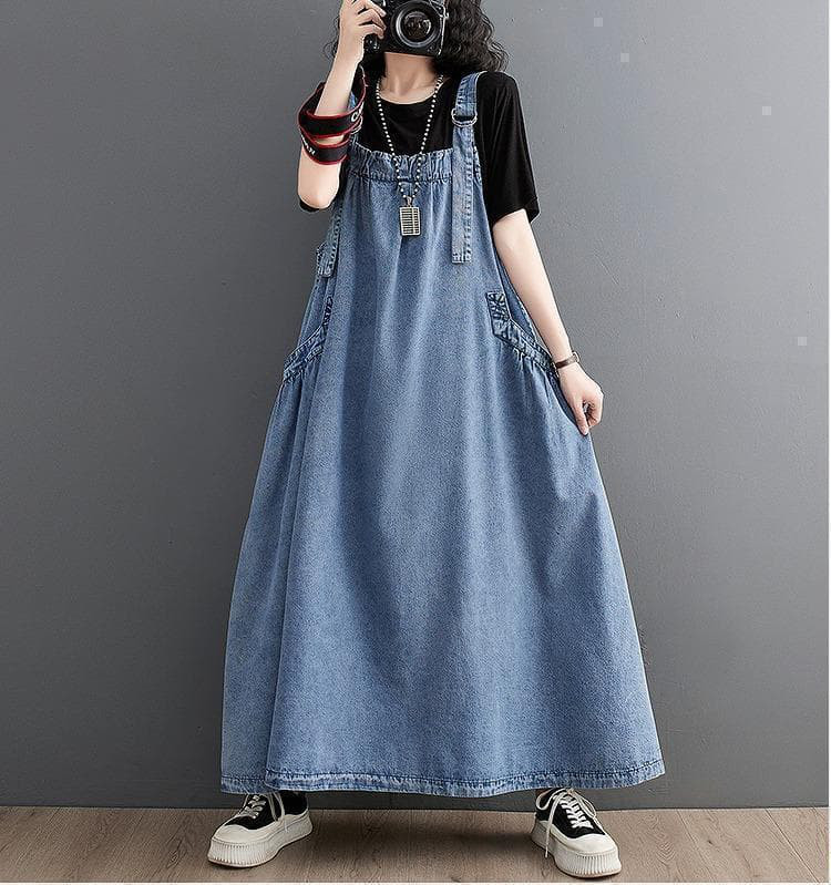 大きいサイズ レディース サロペット　ワンピース　デニム　春夏 秋 新品