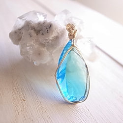 ヒマラヤ水晶 インド・マニハール産 ペンダントトップ ワイヤー