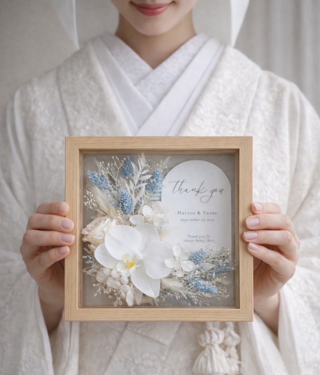 ありがとう感謝状／ブルー [名入れ◎結婚祝い/結婚記念日/退職祝い/両親贈呈品] 7,084円