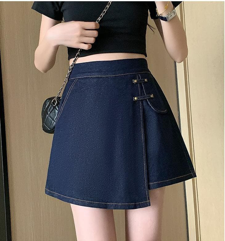 大きいサイズ レディース デニム　ショートパンツ　春夏 秋 新品 キュロット