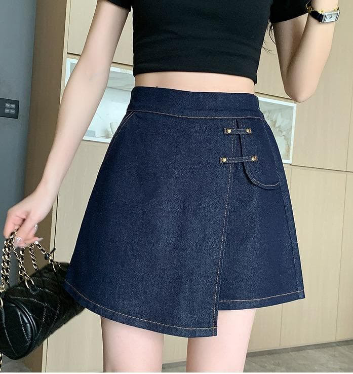 大きいサイズ レディース デニム　ショートパンツ　春夏 秋 新品 キュロット