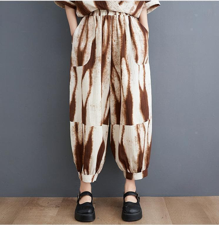 大きいサイズ レディース セットアップ　パンツ　トップス　春夏 秋 新品 半袖