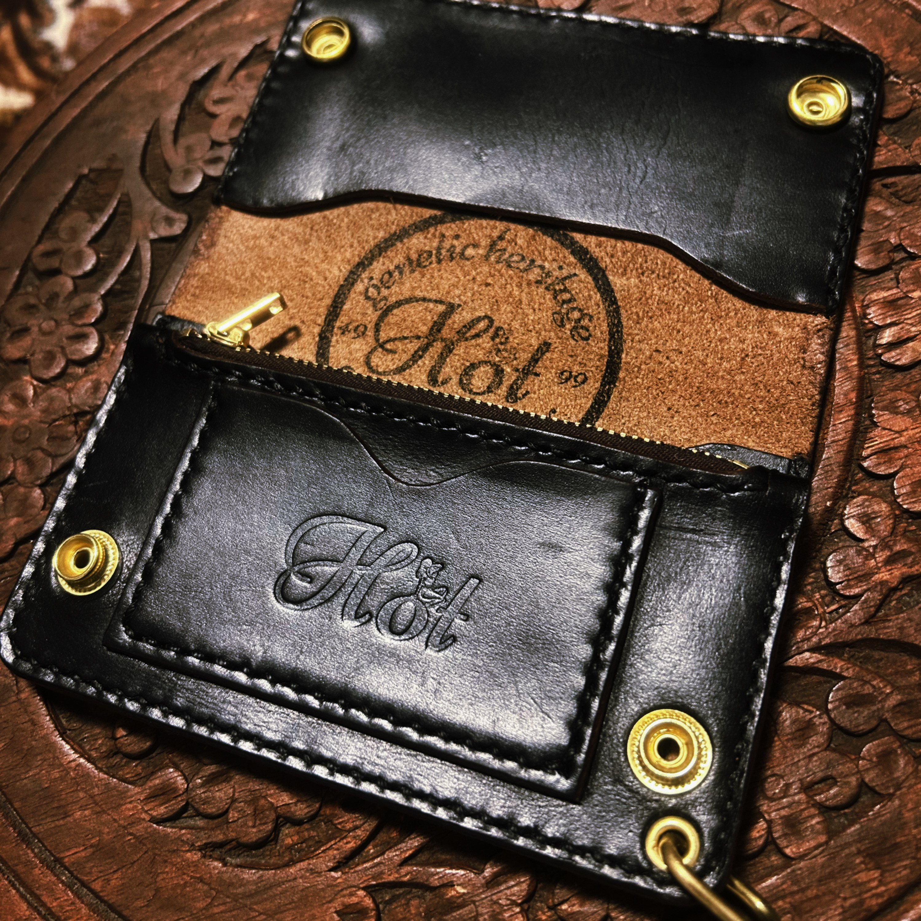 トラッカーウォレットミドル　クロムエクセル　2層