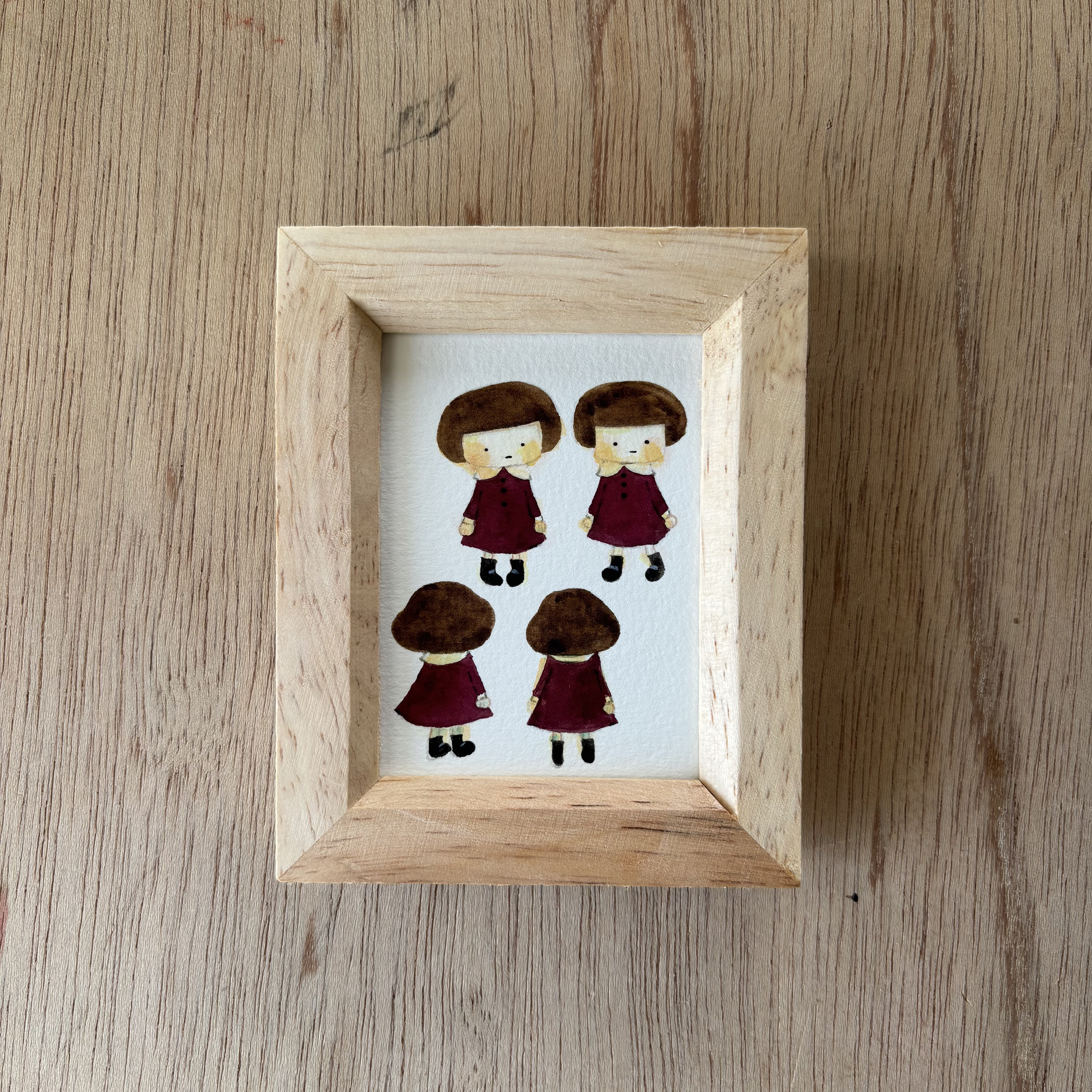 「自分探し」ミニ額　原画