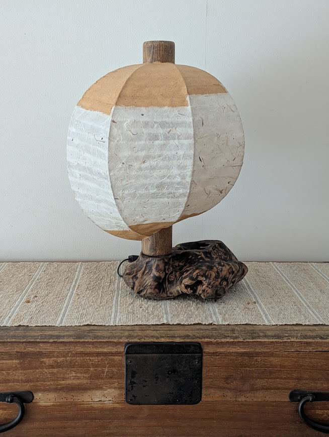 和紙の灯り　卓上・棚置き（一点もの）