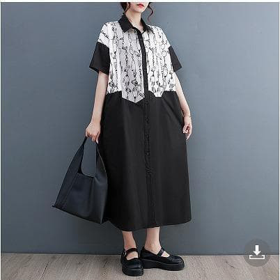 大きいサイズ レディース ワンピース　ロング　春夏 秋 新品 半袖