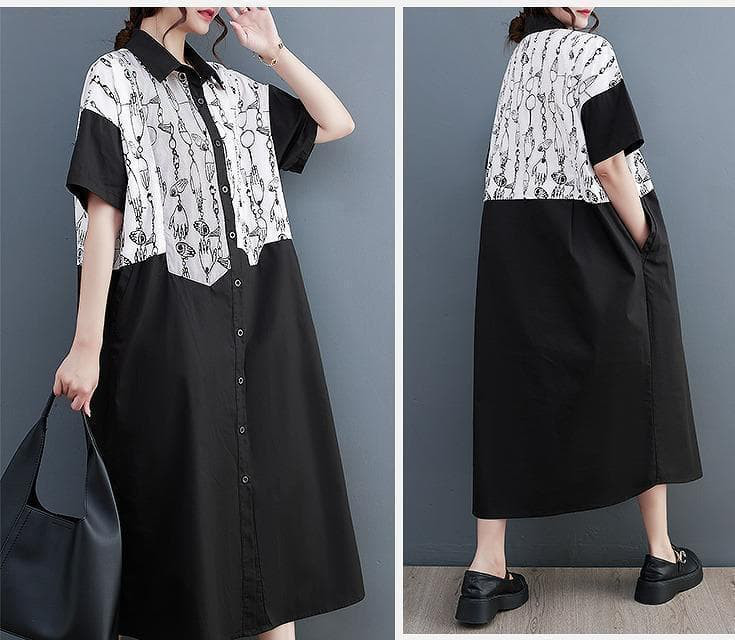 大きいサイズ レディース ワンピース　ロング　春夏 秋 新品 半袖