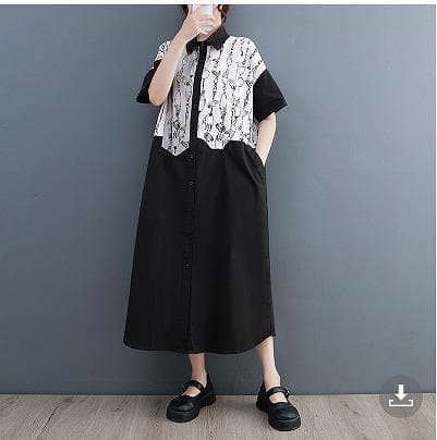 大きいサイズ レディース ワンピース　ロング　春夏 秋 新品 半袖