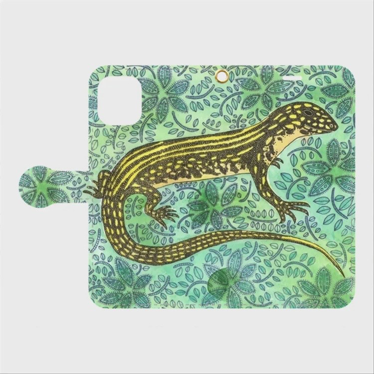 夜の森を照らしすぎたひかり｜グリーヌの帯あり手帳型iPhoneケース