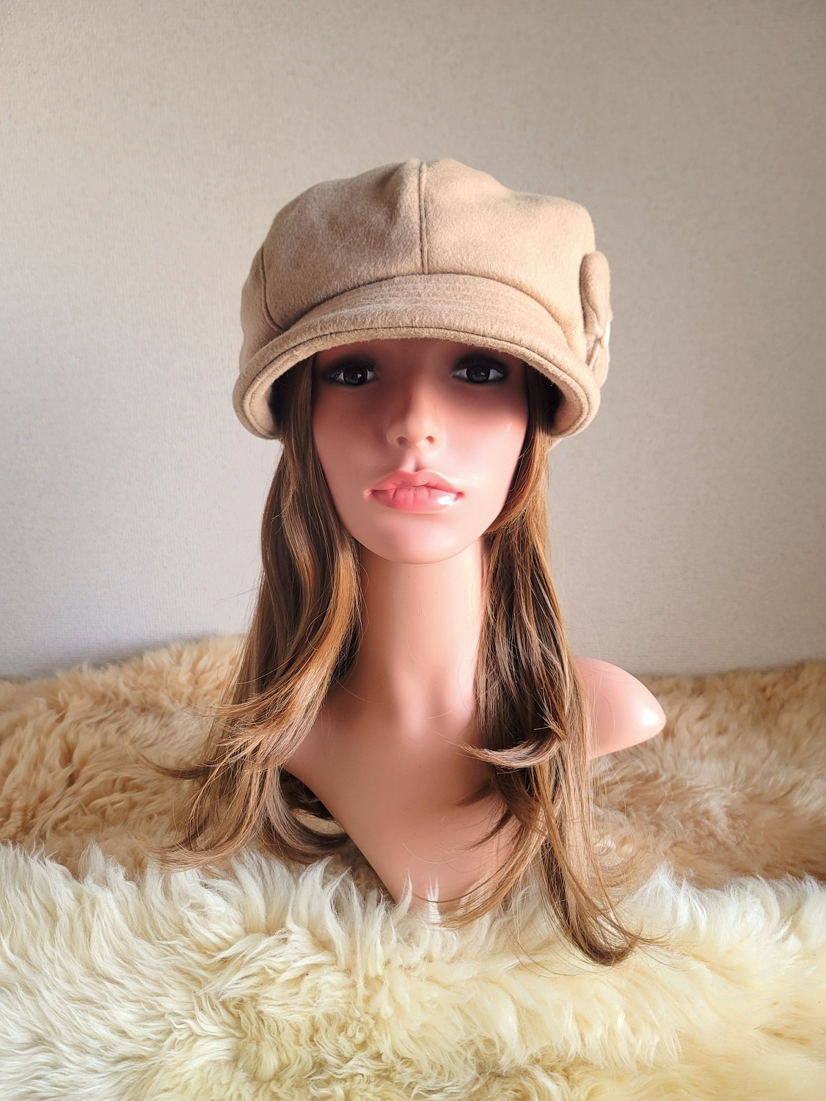 ★three. premium★約61.5㎝★蝶が舞う★バタフライ リボン キャスケット