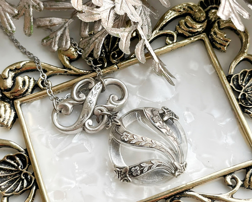 1910年代 アンティーク アールデコフローラル アンティークシルバー