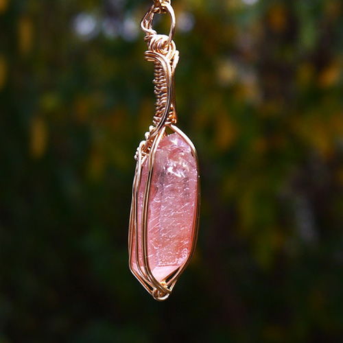 ストロベリーレムリアンシードクリスタル ペンダント ペンダントトップ