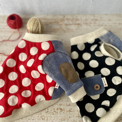 超＆大型犬フリル付スタイグレートピレニーズブルー ペット服