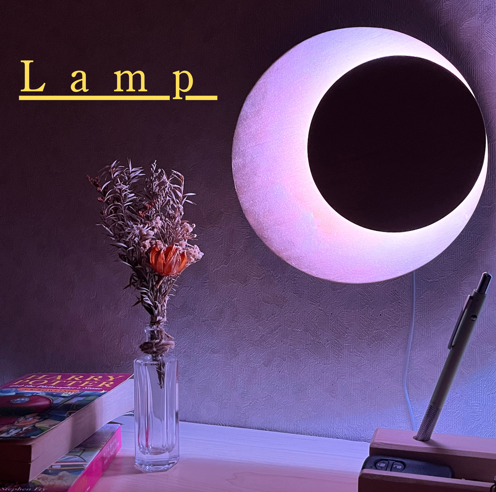 月灯りのランプ◆かわいいメープルの間接照明