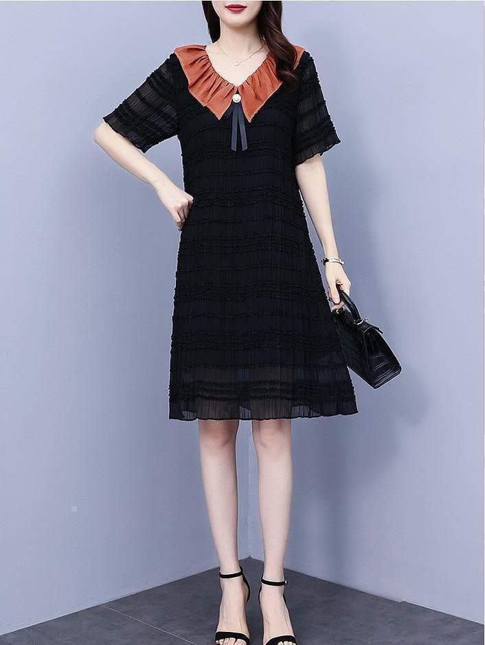 大きいサイズ レディース 春 夏 ワンピース　新品 半袖　秋